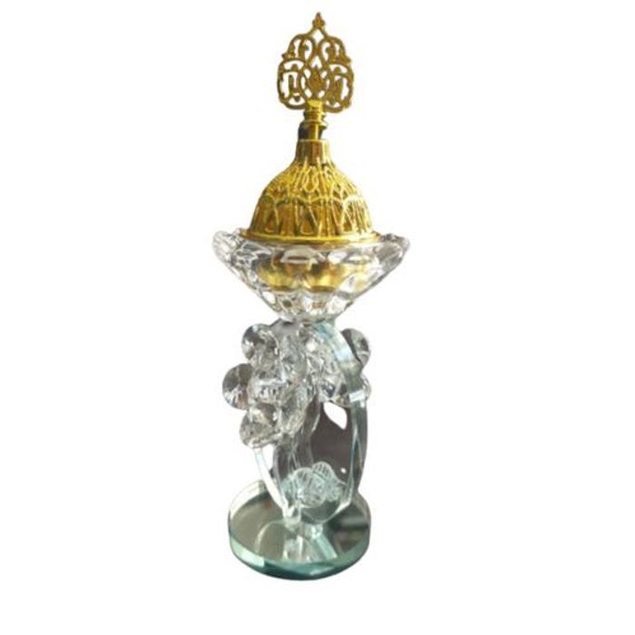 Brûleur d'Encens en Verre Élégant pour Eid Ramadan Mubarak