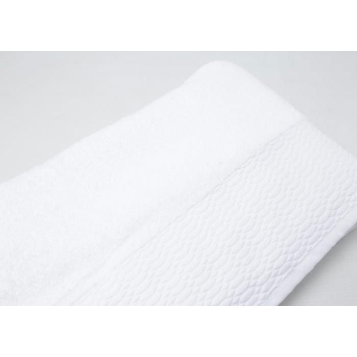 Serviette - Caramila - 450g - Blanc - 100x180 cm - Tissu Coton Naturel