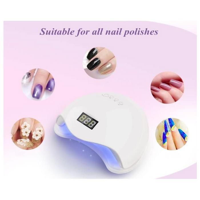 Lampe UV LED - GENERIC - Sèche Ongles Professionnelle - 48W - Minuterie - Portable