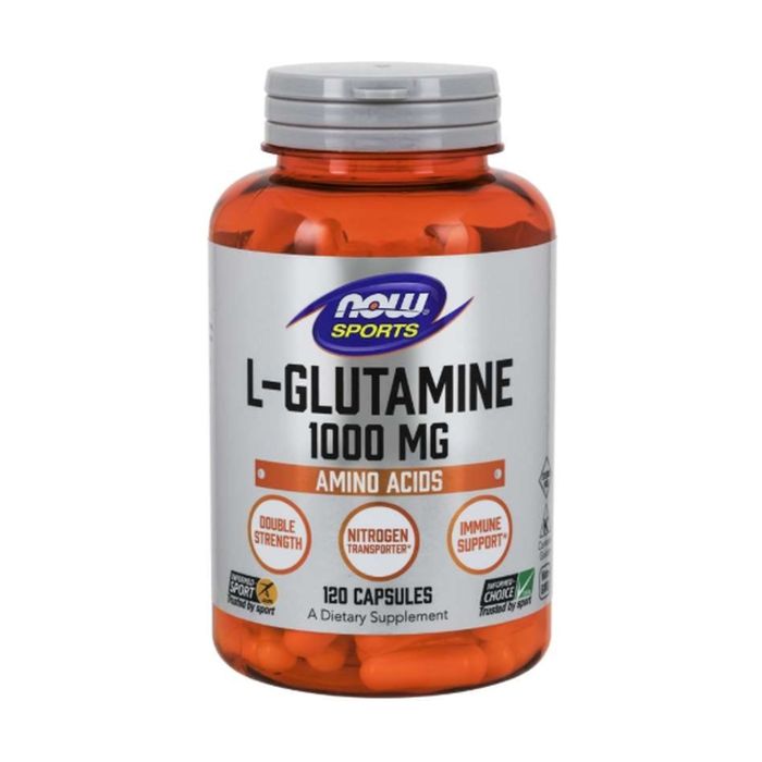 Now Foods, L-Glutamine, Double Force,1000 mg,120 gélules.
