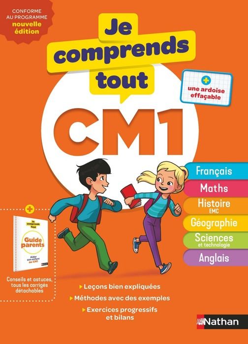 Cahier de soutien Je comprends tout CM1 - Nathan - Tout en un - Révisions à la maison