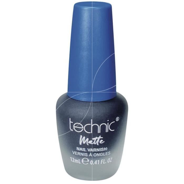 Vernis à ongles - Technic Cosmetics - Royal Mile - Bleu Mat - 12 ml - Longue Tenue