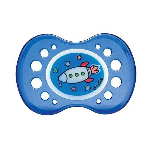 Sucette Anatomique Dodie Nuit +18m Nuage Rose - Silicone - A partir de 18 mois