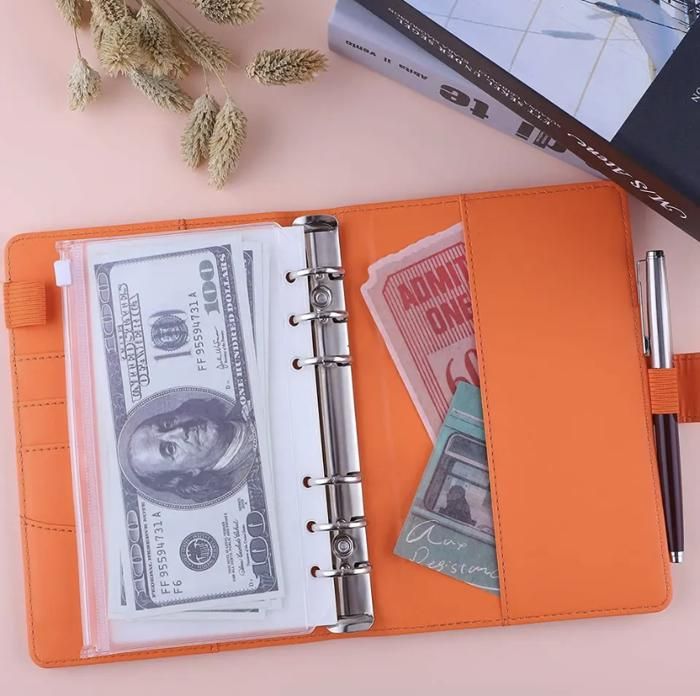 Classeur budget orange