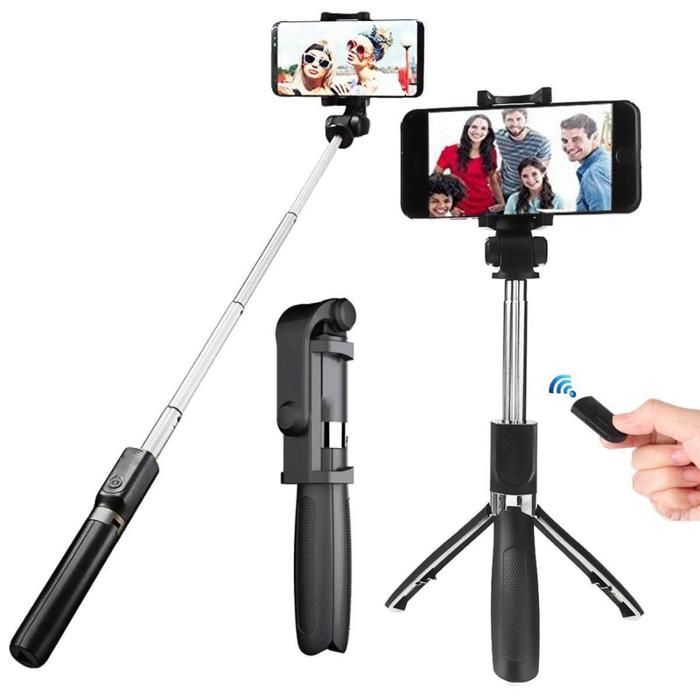 Perche à Selfie - Non spécifié - Extensible - Bluetooth - Avec télécommande sans fil