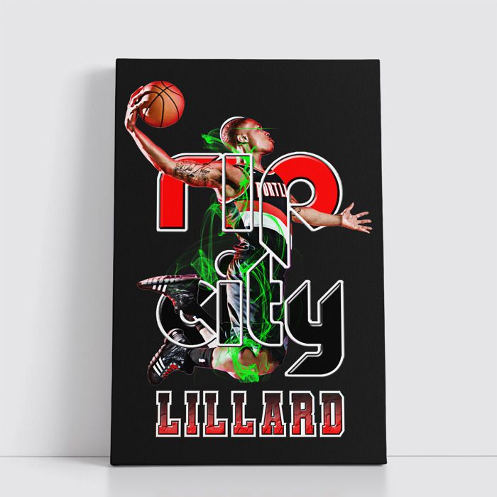 Tableau NBA sur Toile – Affiche Murale 25x40 cm avec Équipes et Joueurs Légendaires du Basket 201