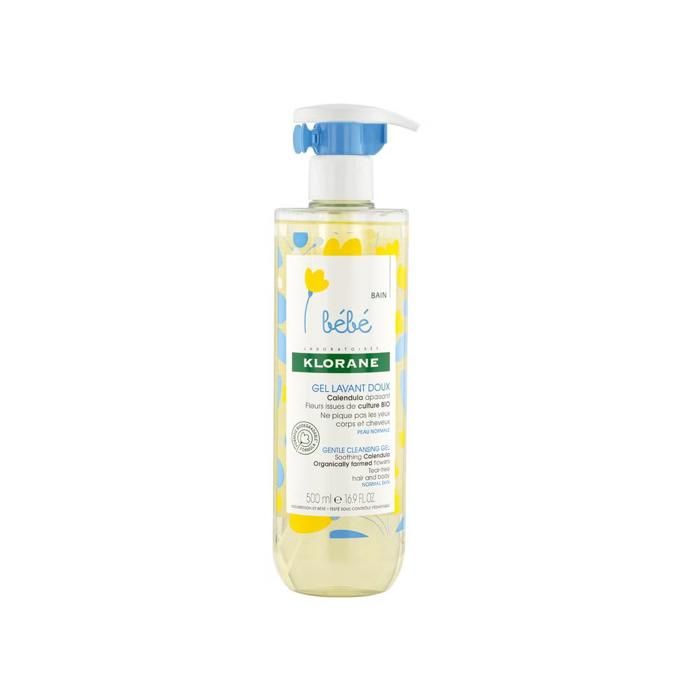Gel Lavant - Klorane - Bébé - 500ml - Calendula - Doux et Apaisant
