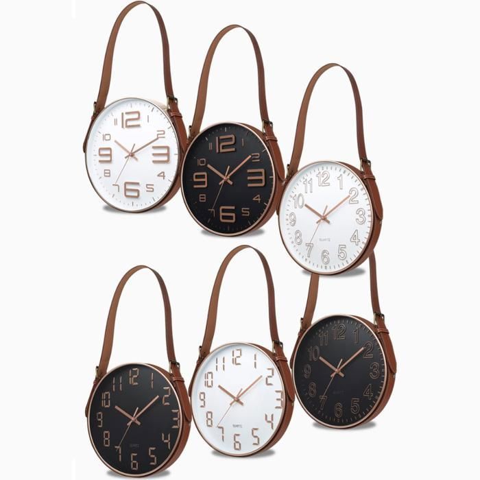 Horloge murale suspendue pour une touche de luxe dans votre maison ou bureau (Couleur aléatoire)