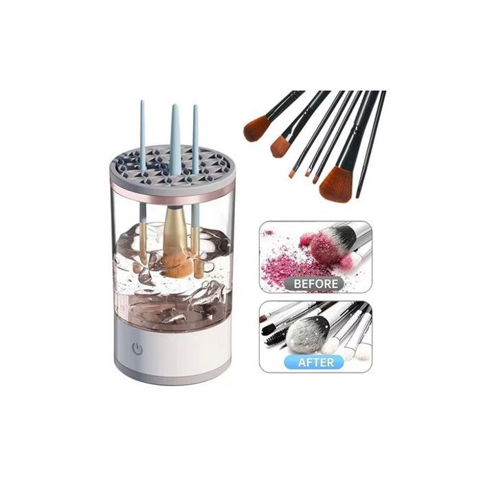 Nettoyeur de pinceaux de maquillage - Non spécifié - Automatique - USB - Nettoyage rotatif - Séchage rapide