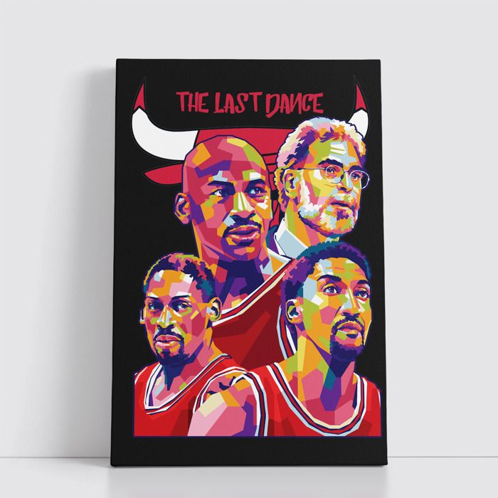 Tableau NBA sur Toile – Affiche Murale 25x40 cm avec Équipes et Joueurs Légendaires du Basket 134