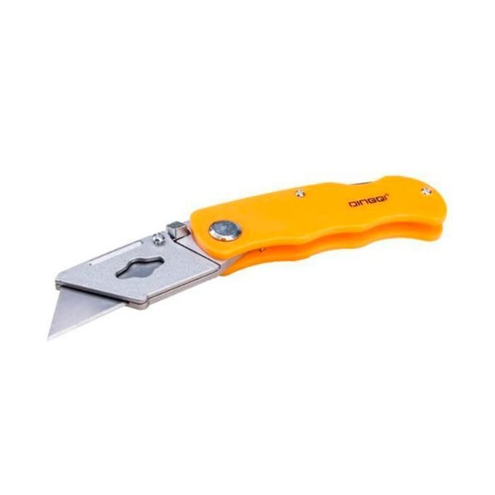 Couteau pliant professionnel en acier 19MM, Tranchoire + 6 lames supplémentaires
