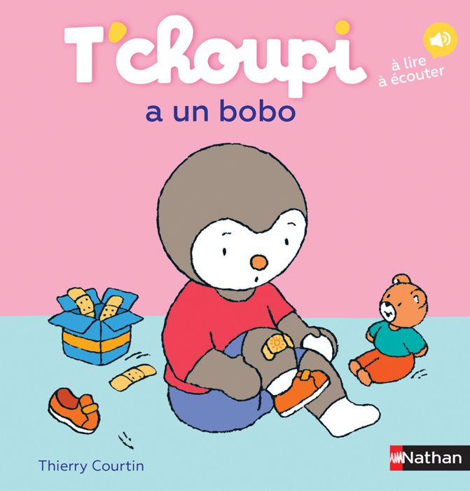 Album pour enfants - T'choupi - T'choupi a un bobo - Dès 2 ans - Courtin Thierry - Pansement magique