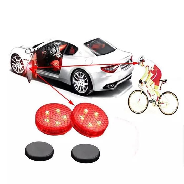 Lampe d'avertissement - Sécurité - Clignotant décoratif - 2 pièces - LED - Intérieur/extérieur