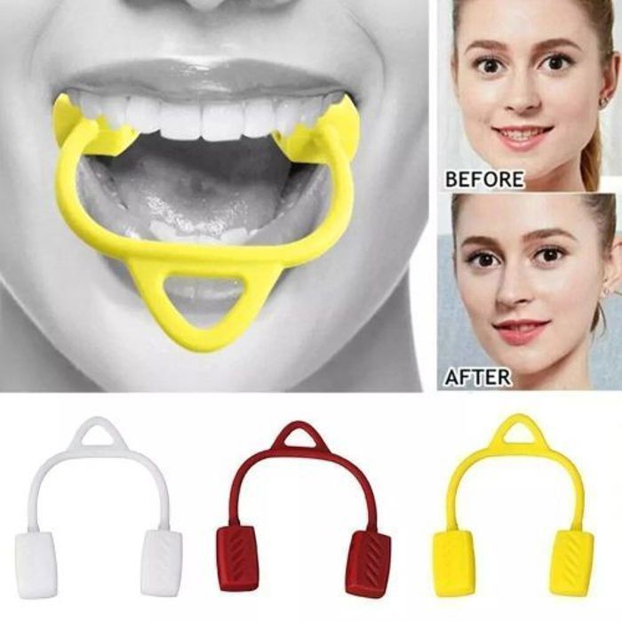 1pcs mâchoire exercice balle Muscle Trainin Fitness balle cou visage jawline exerciser jaune