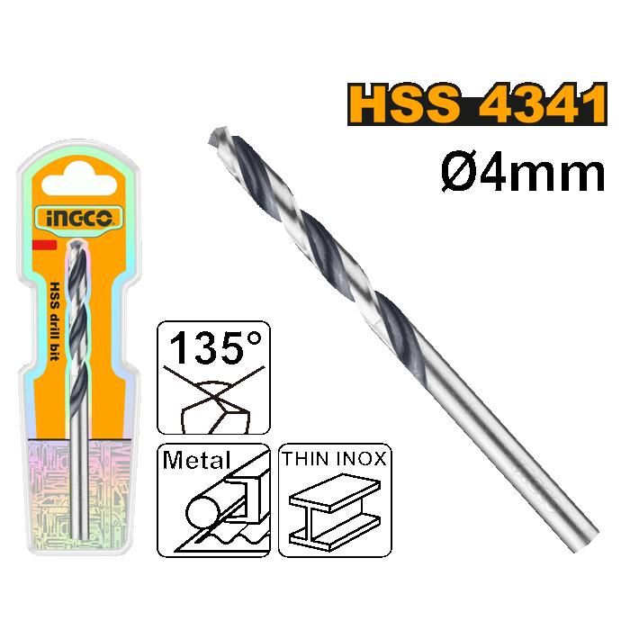 INGCO - Foret 4mm HSS 4341