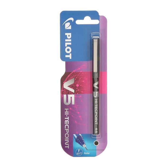 Roller encre liquide PILOT V5 Pointe Fine X1 Noir