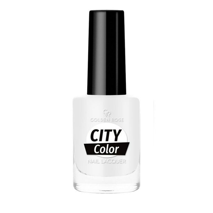 Vernis à ongle - GOLDEN ROSE - CITY COLOR GR N°01 - Couleur Blanc - Formule Brillante - Durable
