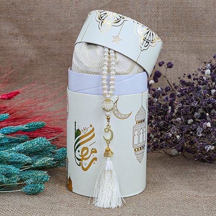 Coffret Tapis de prière 70cm*110cm, coffret cadeau Tasbeeh Ramadan
