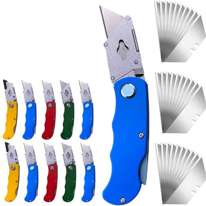 Mini couteau Art rechargeable lame papeterie couteau utilitaire Durable coupe papier artisanat emballage Express boîte  Portable