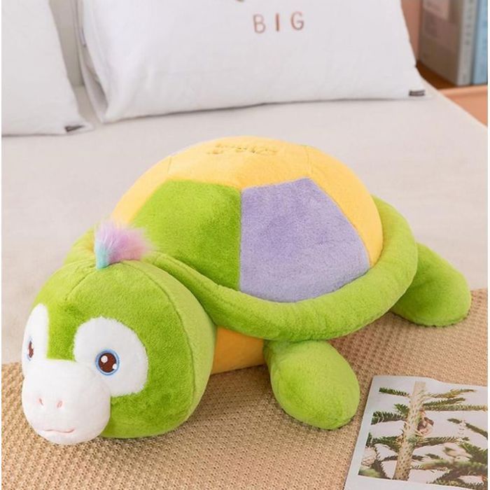 Peluche Tortue Verte Kawaii 40 cm - Jouet Doux
