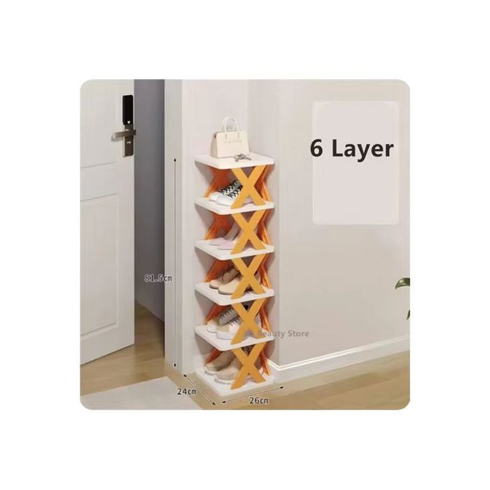 Étagère à chaussures - Non spécifié - Multicouche - Amovible - Minimaliste - Plastique