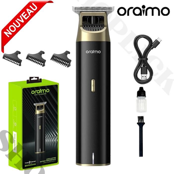 Tondeuse à cheveux professionnelle Oraimo Moteur haute performance, vitesse réglable,OPC-TR12