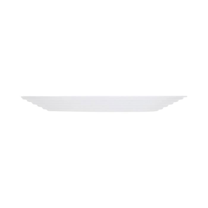 Assiette à dessert - Luminarc - Harena - Verre trempé - Rond - 19 cm - Blanc