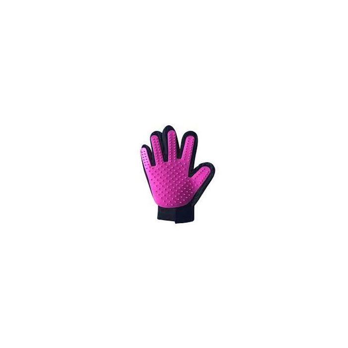 Gants de brossage pour animaux - violet