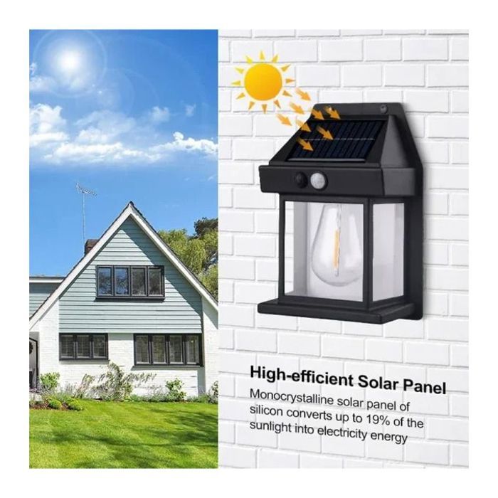 Lampe murale solaire led détecteur de mouvement