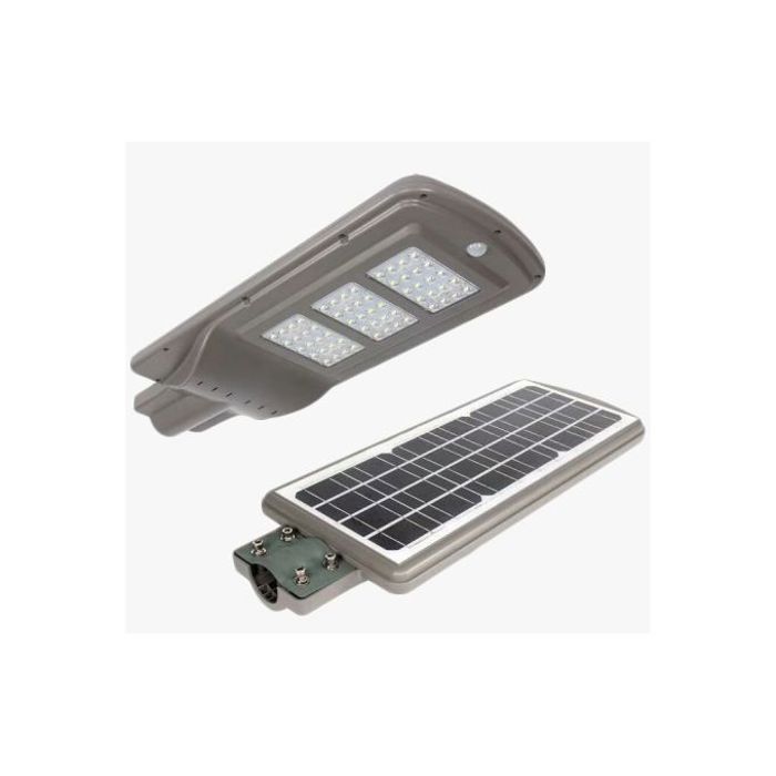 Lampadaire Solaire 60W LED - Sans Câble - Installation Facile