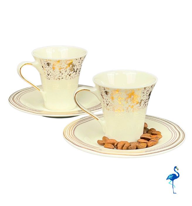 SERVICE A CAFE BOHEME 2 TASSES AVEC SOUS TASSES