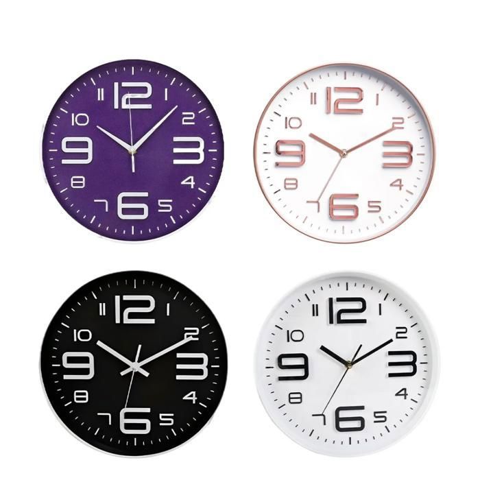 Horloge murale numérique simple (Couleur aléatoire)