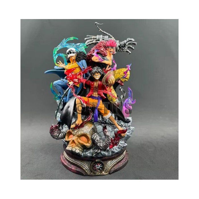 Figurines One Piece Battle GK Onigashima – Luffy & Smile Nova, jouets enfants, cadeaux Noël