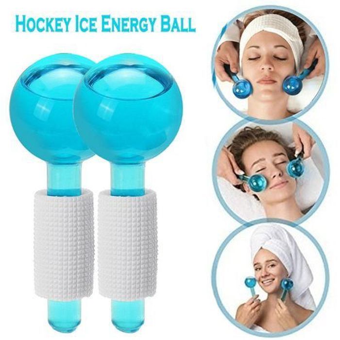 2PCS LA BOULE DE CRISTAL BEAUTÉ REFROIDISSEMENT DU VISAGE ET MASSAGE DES YEUX