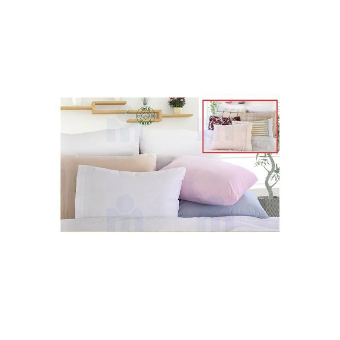 2 taies d oreillers imprimées 50x70cm 100% coton  "couleur aléatoire"