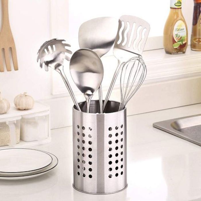 porte ustensiles de cuisine en acier inoxydable anti rouille pour organiser