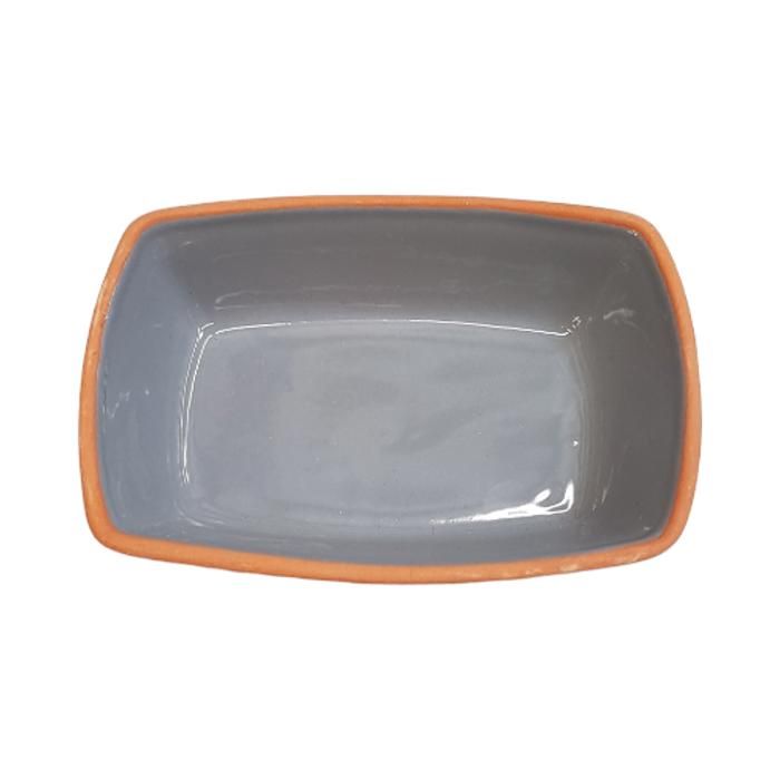 ASSIETTE RECTANGLE BEYKOZ GRIS 13*9*3,5CM