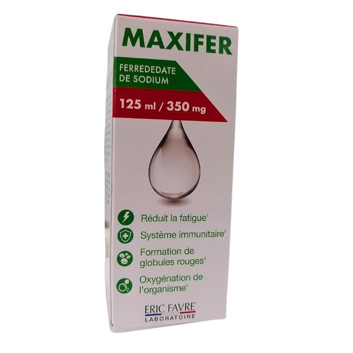 Complément alimentaire - Eric Favre - Maxifer - 125ml - Enrichi en fer - Lutte contre la fatigue