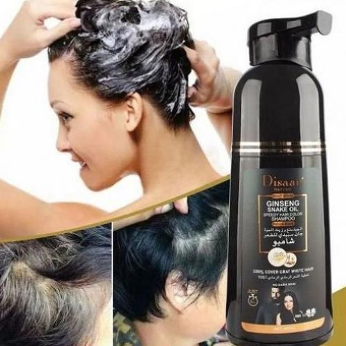 Disaar -Shampoing à l'huile d'argan,Couvrir les cheveux gris,Améliorer les cheveux cassés,Rugueux,