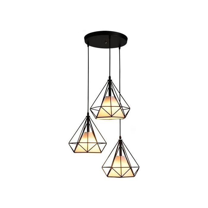 Lustre suspendu Diamant -E27- Ajustable .