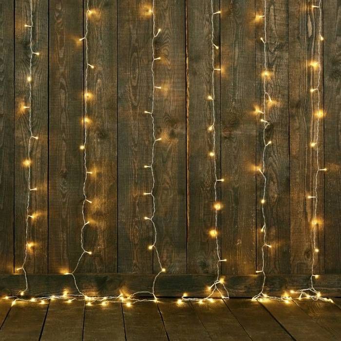 Ljusridå stor bredd 5M 500 LED varmvitt 8 lägen 31V Lotti