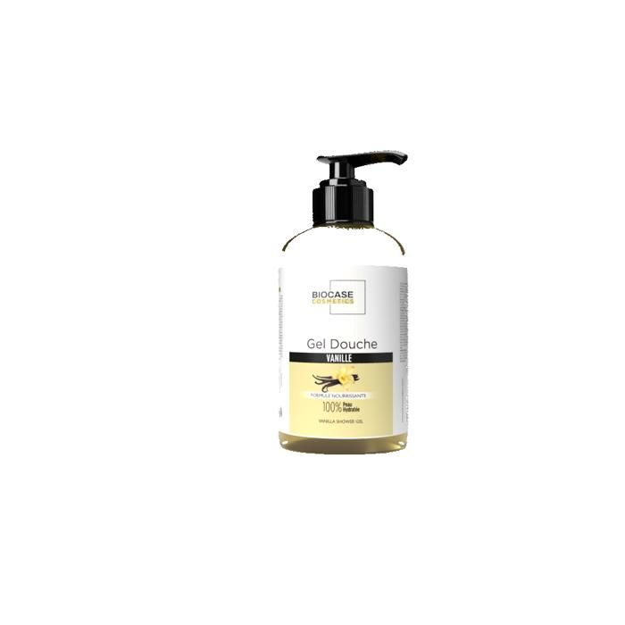 Gel Douche - Biocase Cosmetics - Vanille - 500ml - Pour tous types de peau