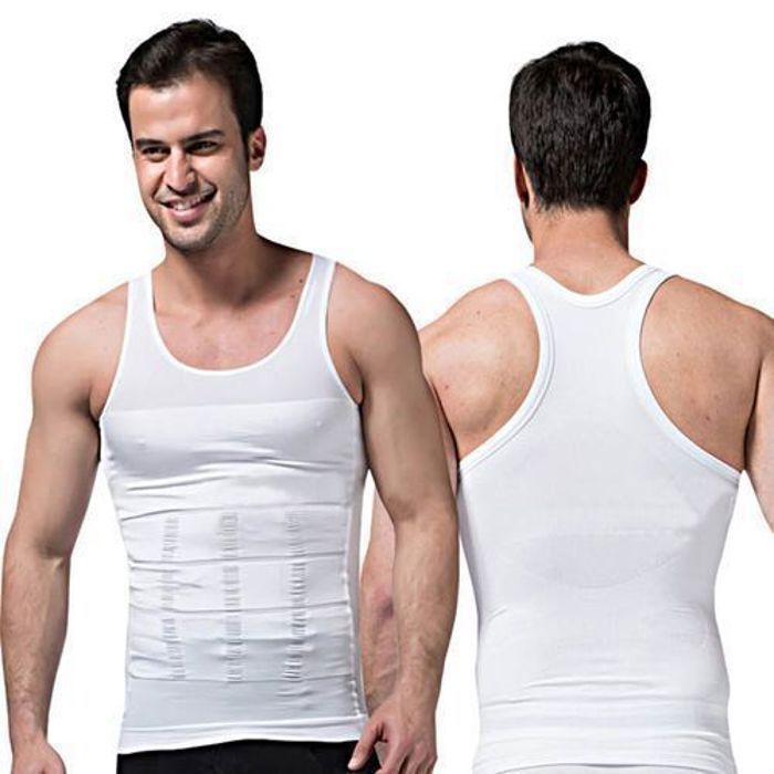 Débardeur Minceur - Slim 'N Lift - Noir - Effet Ventre Plat - Tissage Compressif - Mixte