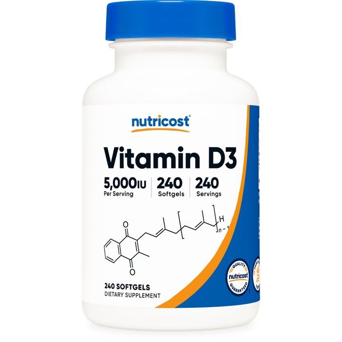 Vitamin D-3  , 5,000IU , 240 Capsules