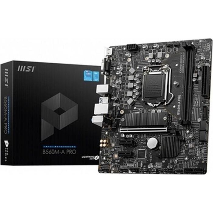 Carte Mère - MSI - B560M-A PRO - Micro ATX - LGA1200 - DDR4 SDRAM