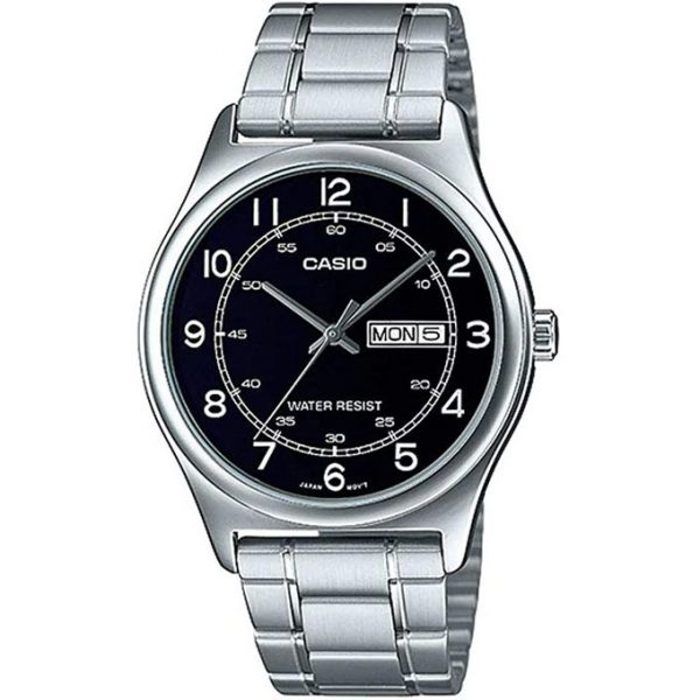 Montre - CASIO - MTP-V006D-12UDF - Bracelet en acier inoxydable - Affichage jour/date - Étanche 30m