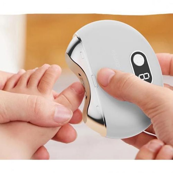 Coupe-ongles électrique automatique sécurité 3 niveaux de vitesse