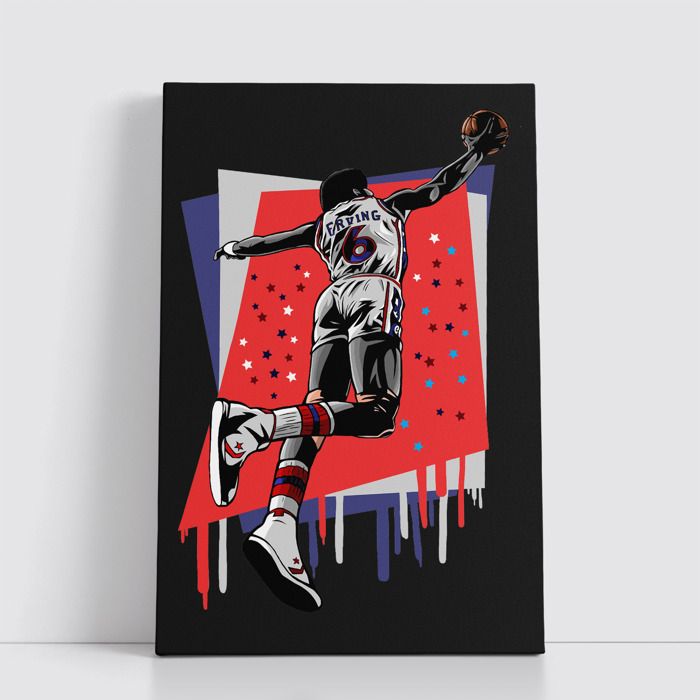 Tableau NBA sur Toile – Affiche Murale 25x40 cm avec Équipes et Joueurs Légendaires du Basket 242