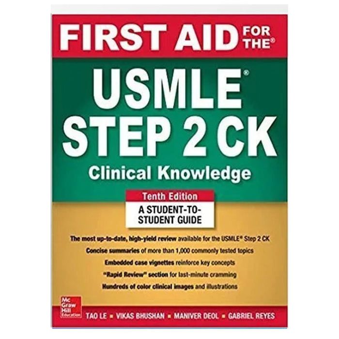 FIRST AID  FOR THE USMLE STEP 2 CK (Clinical Knowledge)