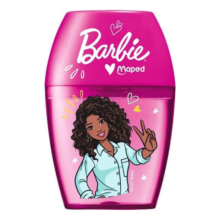 Taille-Crayons Barbie - Maped - 1 Trou avec Réserve,Taillage Facile